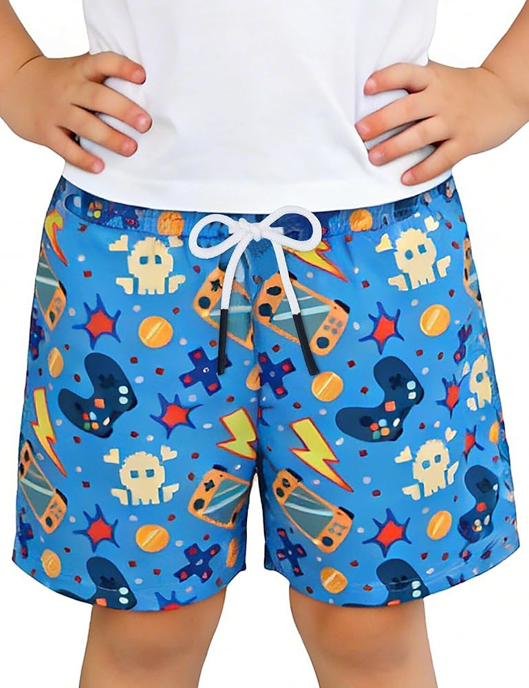 Pottwal Boys Swim Trunks for 2-16 Years, UPF 50+, Chlorine Resistant, Water Repellent, Adjustable... | Amazon (US)