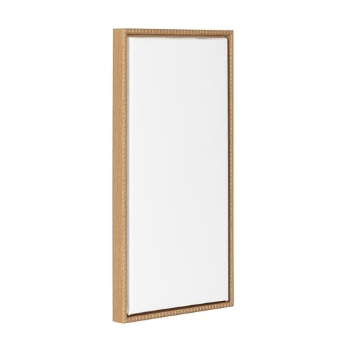 Kate and Laurel Sylvie Blank Framed Canvas Wall Art, 14x26.5 Natural Beaded, Vintage Modern Empty Canvas for Paint-Your-Own Art, Ready to Paint Premium Canvas Already Framed | Amazon (US)