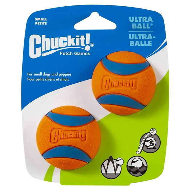 CHUCKIT! Ultra Rubber Ball Tough Dog Toy, Small, 2 pack - Chewy.com | Chewy.com