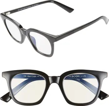 The Book Club The Snatcher In Black Tie 47mm Reading Glasses | Nordstrom | Nordstrom