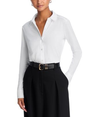Theory Pima Cotton Shirt  | Bloomingdale's Women | Bloomingdale's (US)