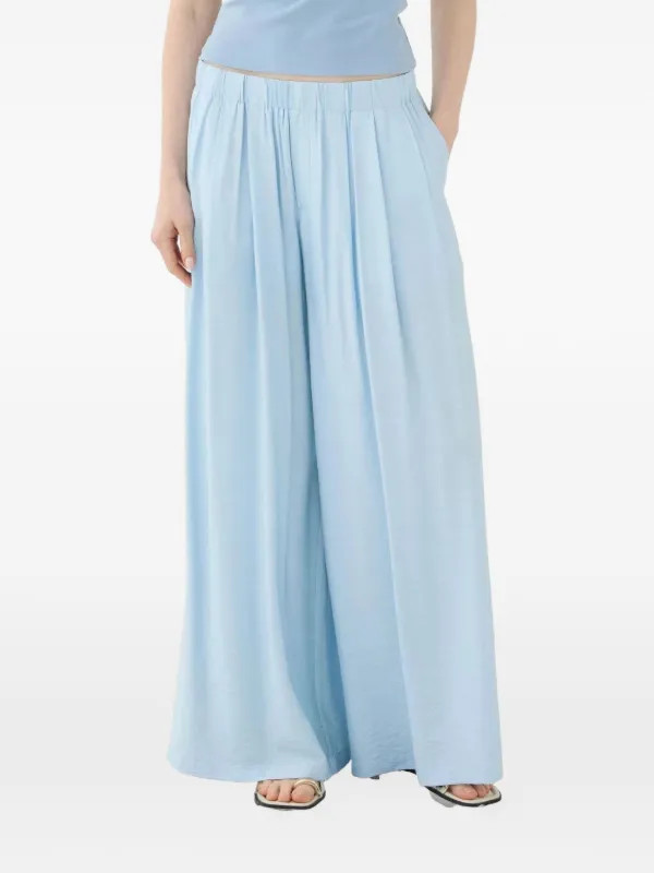 pleated palazzo pants | Farfetch Global