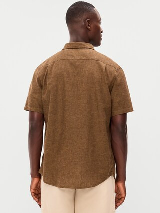 Classic Fit Everyday Linen-Blend Shirt | Old Navy (US)