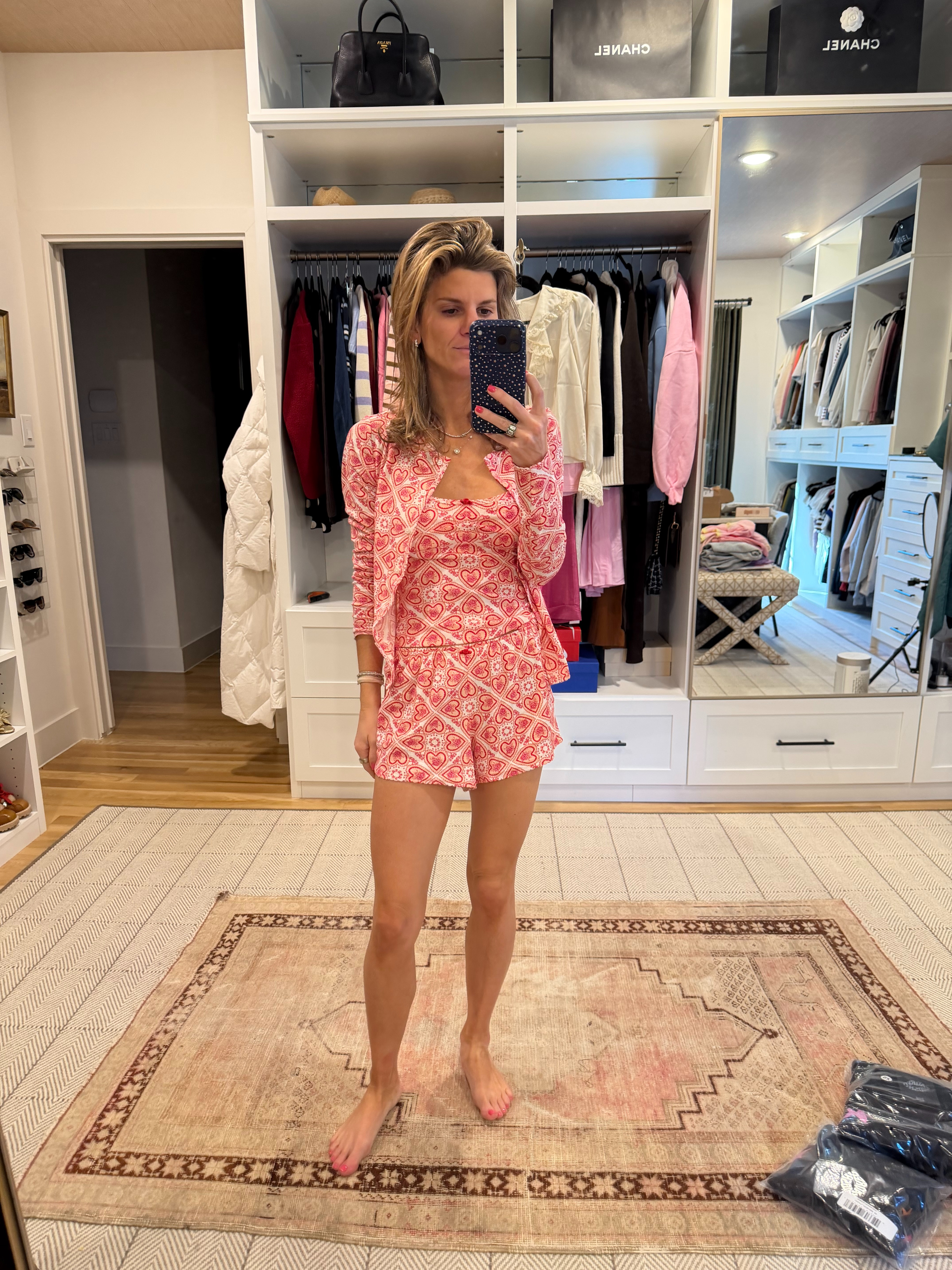 Hill House Valentines Pajamas (wearing XS) 

 