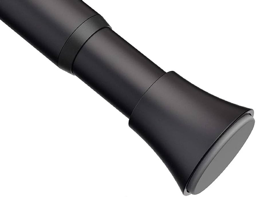 Tension Curtain Rod - Black Shower Curtain Rod - Adjustable 63 to 72 inch Spring Tension Shower R... | Amazon (US)