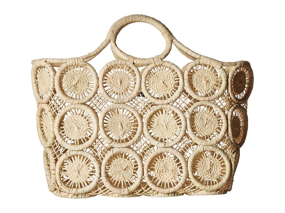 Hat Attack - Macrame Basket Tote (Natural) Tote Handbags | Zappos