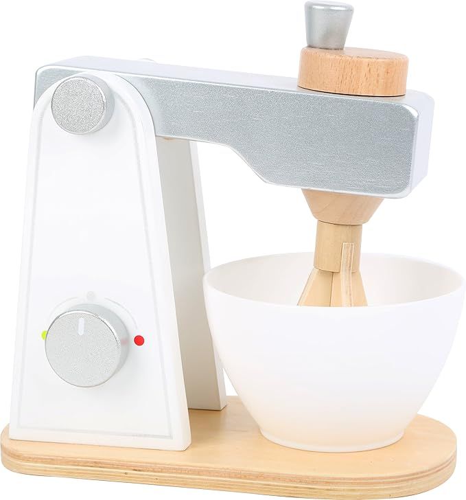 small foot wooden toys Wooden Mixer with Movable Upper Part and Stirring Bowl for Play Kitchens D... | Amazon (US)