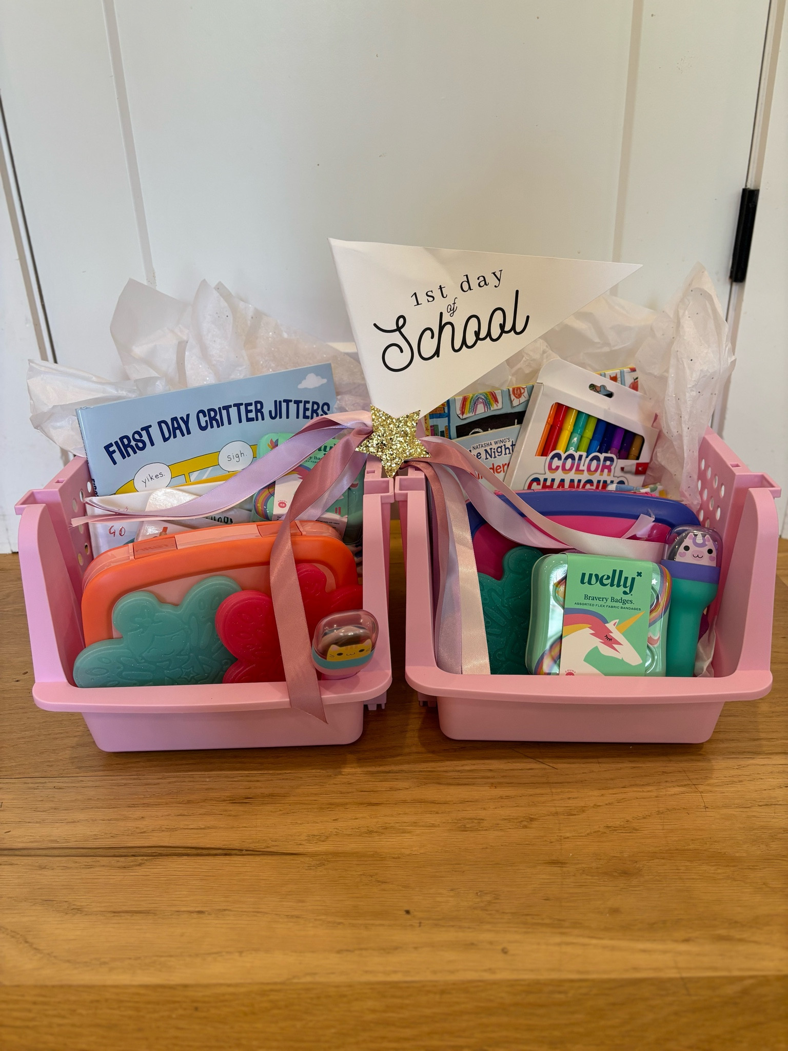 Back to school baskets 