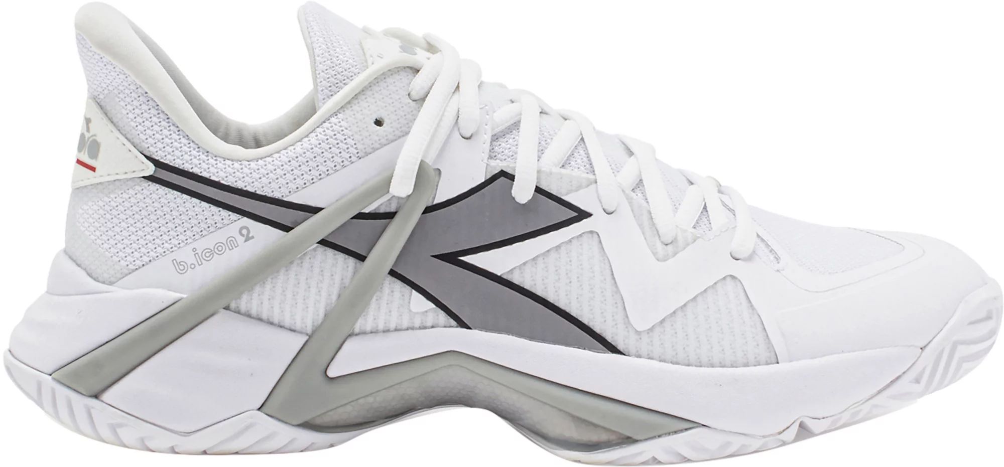 Diodora Men's B.Icon 2 AG Tennis Shoes, Size 9.5, White/Silver | Dick's Sporting Goods