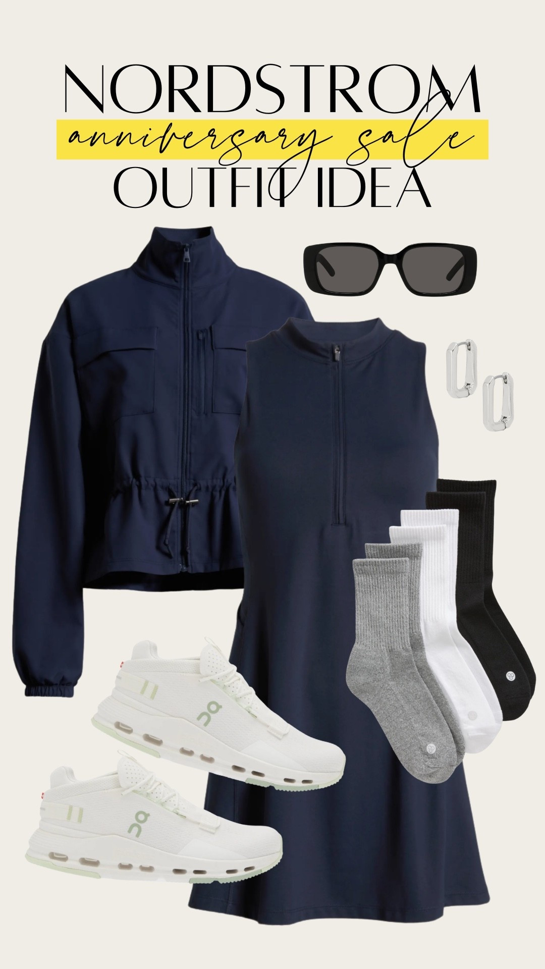Monochromatic navy blue activewear look. Perfect for travel/airport outfit, pickleball, tennis, hot girl walk or athleisure for running errands. Nordstrom Anniversary Sale / NSale 2025

#LTKSaleAlert #LTKActive #LTKStyleTip