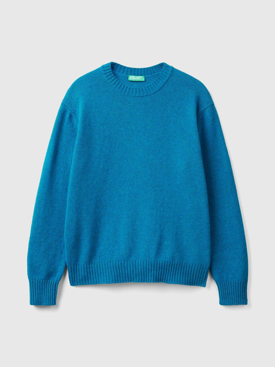 Pull relaxed fit en pure laine Shetland - Canard | Benetton | Benetton (EU)