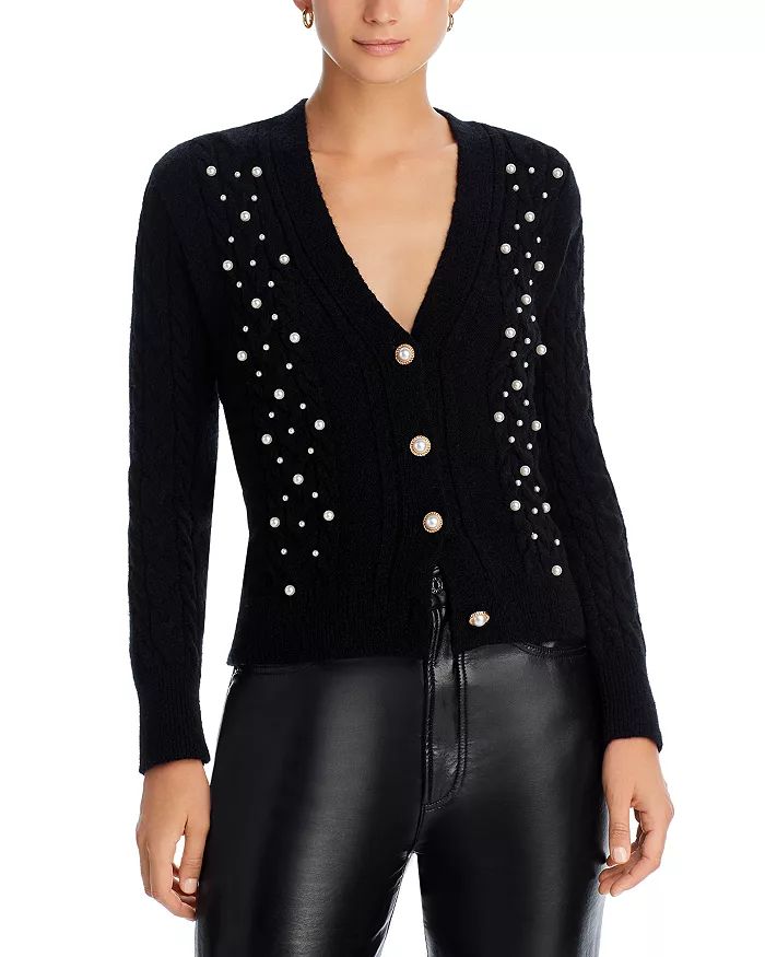 Faux Pearl Trim Cardigan - 100% Exclusive | Bloomingdale's (US)