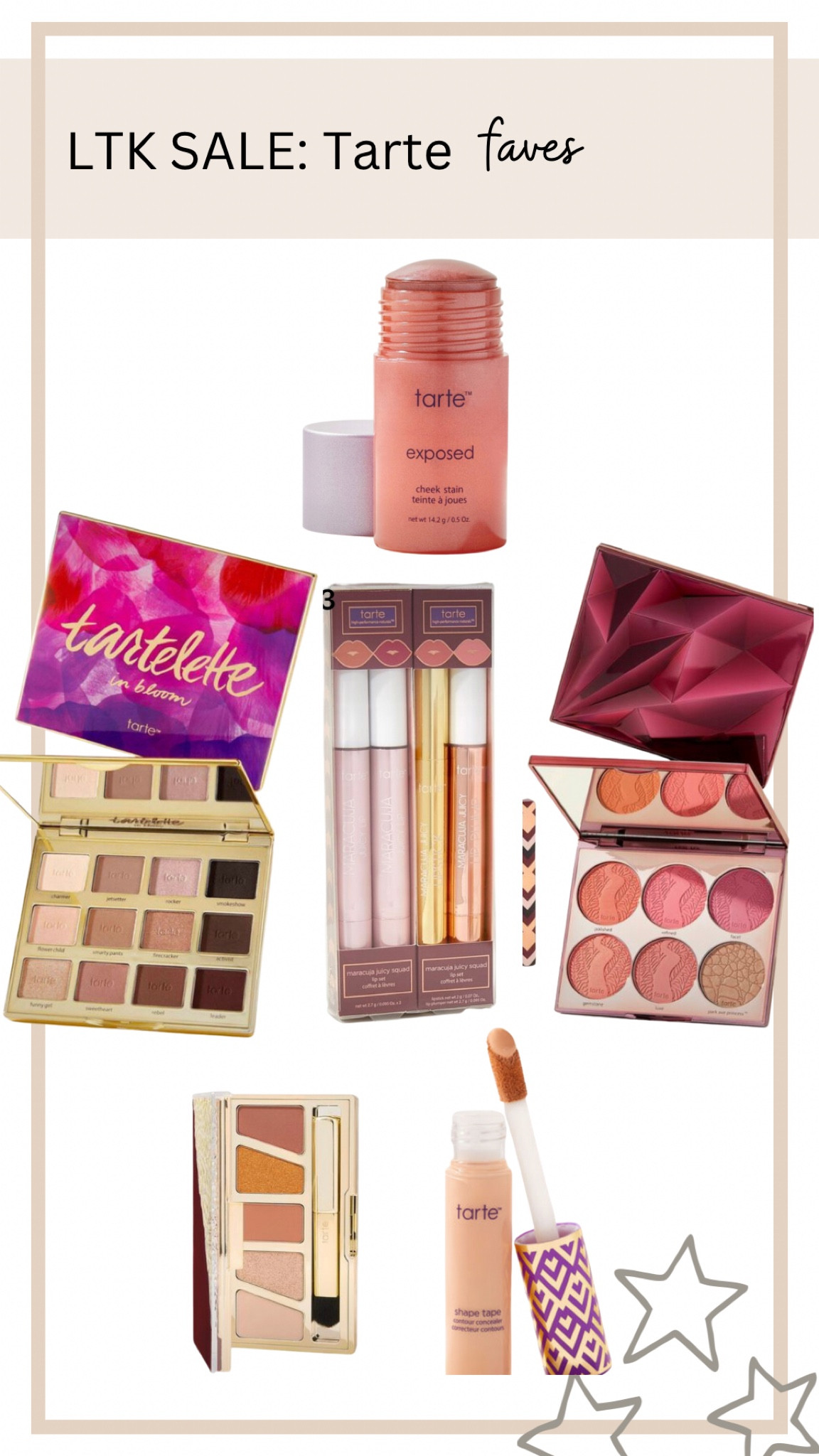 LTK SALE TARTE FAVES

#LTKunder50 #LTKbeauty #LTKSale