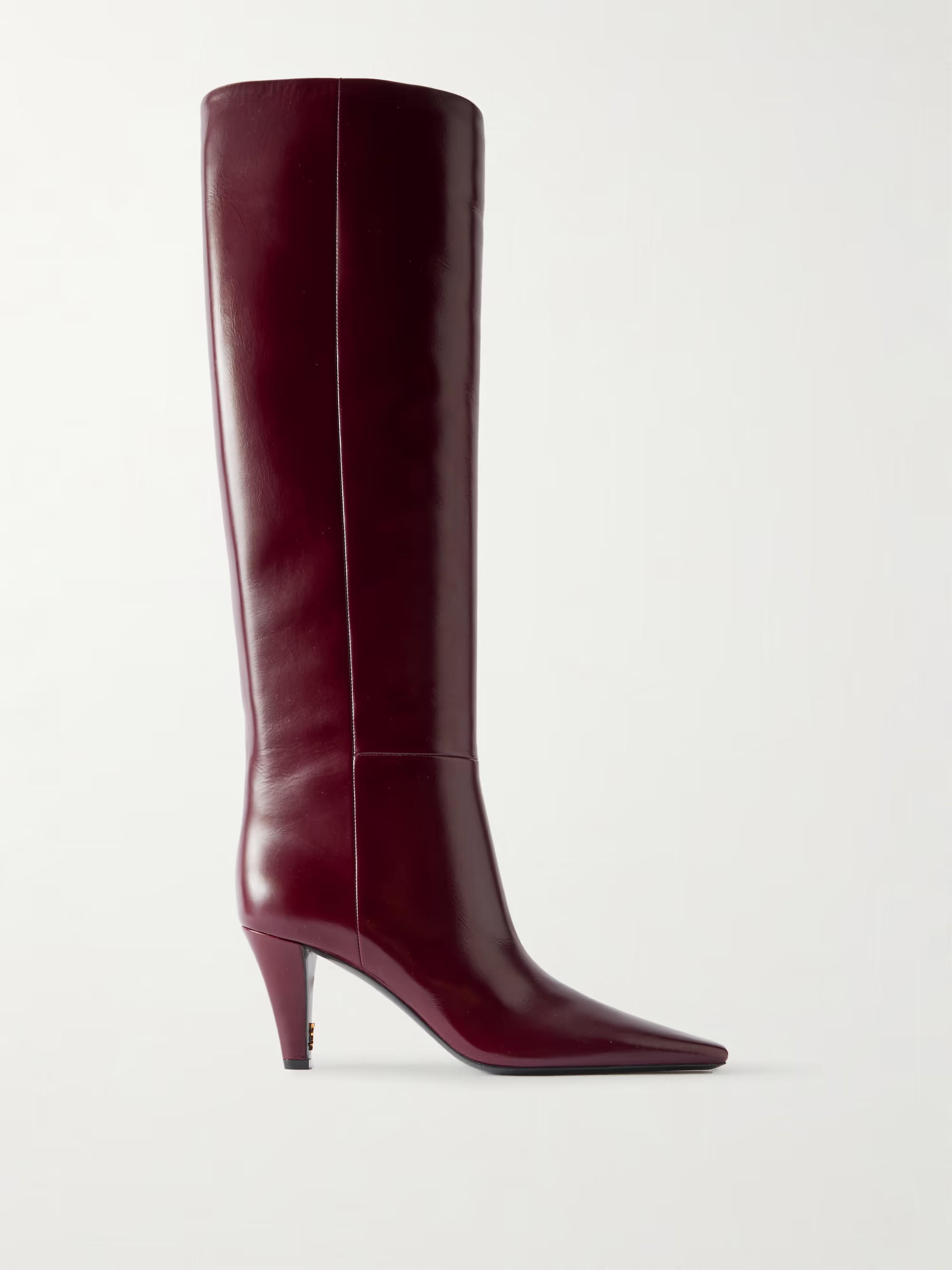 Jill glossed-leather knee boots | NET-A-PORTER (US)