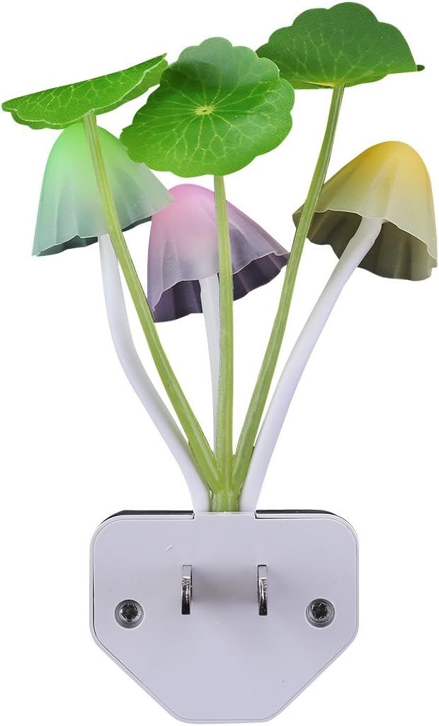 Rienar Sensor Led Night Light, Color Changing Plug-in LED Mushroom Dream Bed Lamp | Amazon (US)