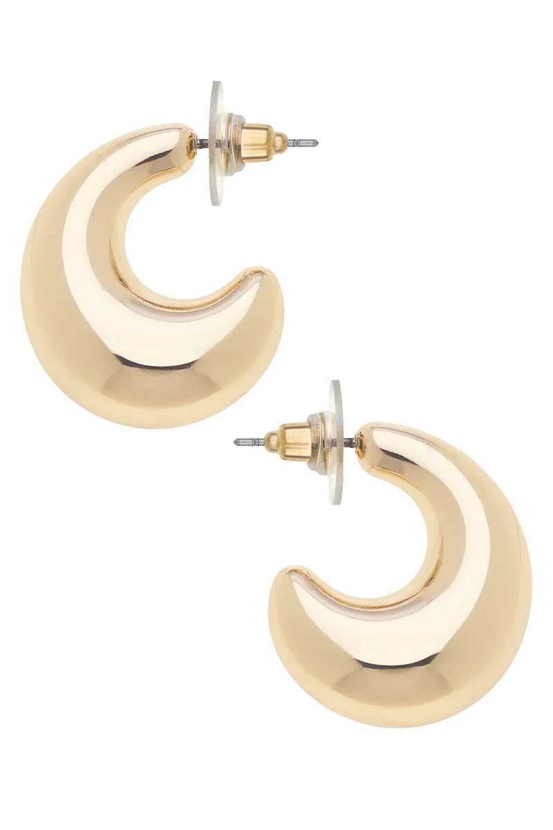 Erin Arch Hoops in Shiny Gold | CANVAS