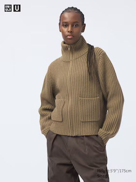 UNIQLO U LAMBSWOOL BLEND ZIP UP JACKET | UNIQLO AU | Uniqlo Australia