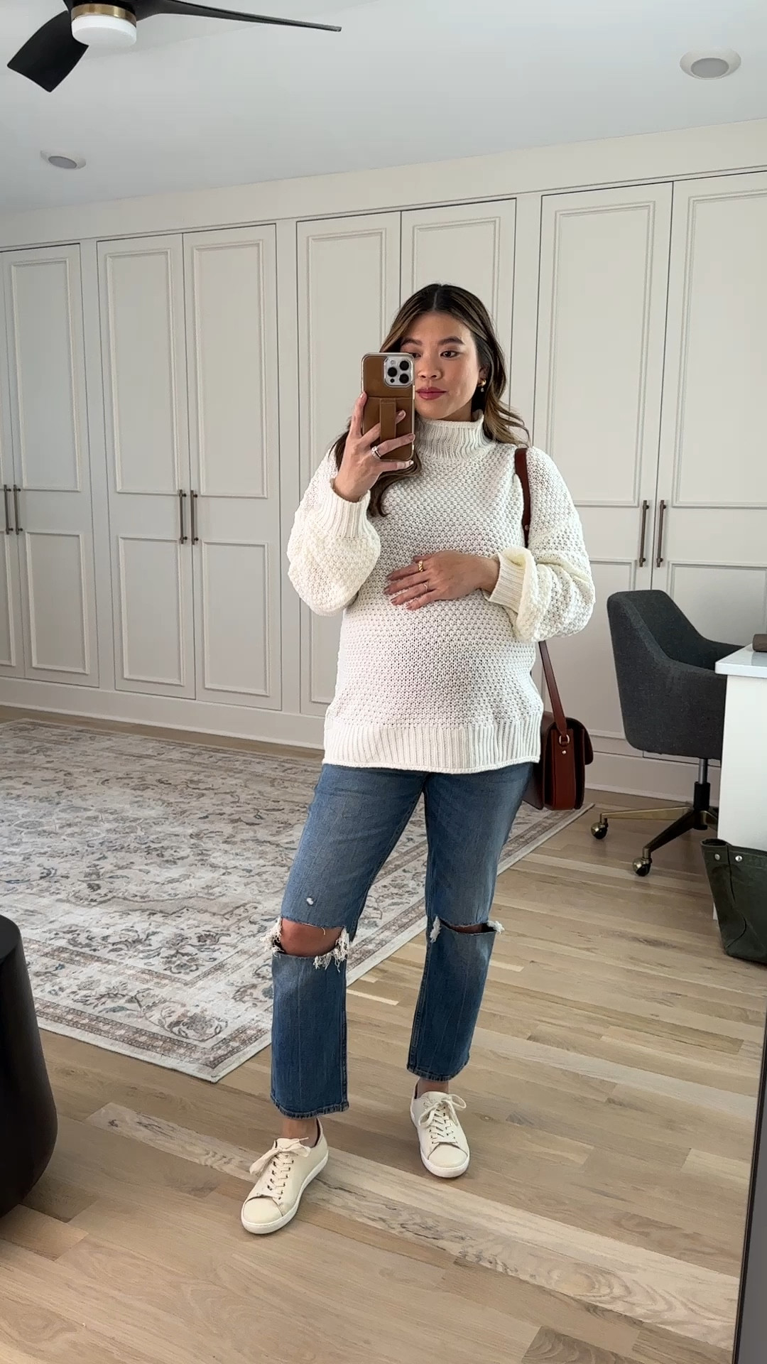 Abercrombie & Fitch is doing 25% off ALL of their denim! Including their maternity jeans. Use the stackable discount code “DENIMAF”for an additional 15% off of the current sale ❤️ 

Also almost everything else from the site is 15% off - no code necessary

Jeans: size 25 short, top medium 

Maternity jeans, denim sale, pregnancy outfits, maternity outfits, third trimester, bump friendly, straight leg denim, Valentine’s Day outfit, date night look, spring style, petite outfits

#LTKVideo #LTKbump #LTKsalealert