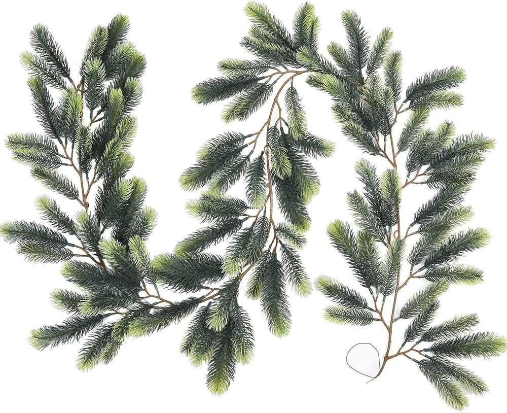 DearHouse 6Ft Artificial Christmas Pine Garland Winter Greenery Garland for Holiday Season Mantel... | Amazon (US)