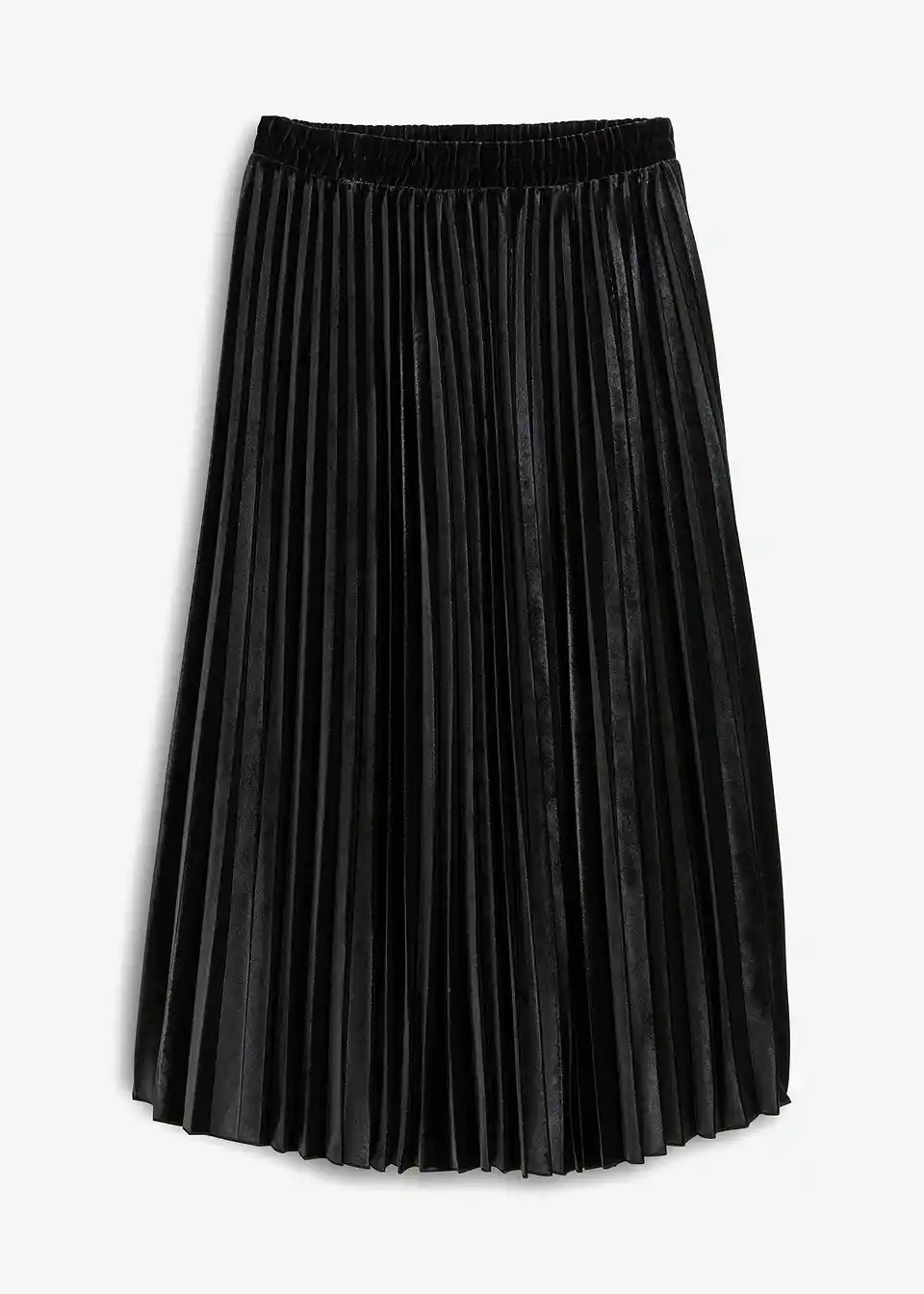 Plissée-Rock aus softem Samt | Bonprix DE