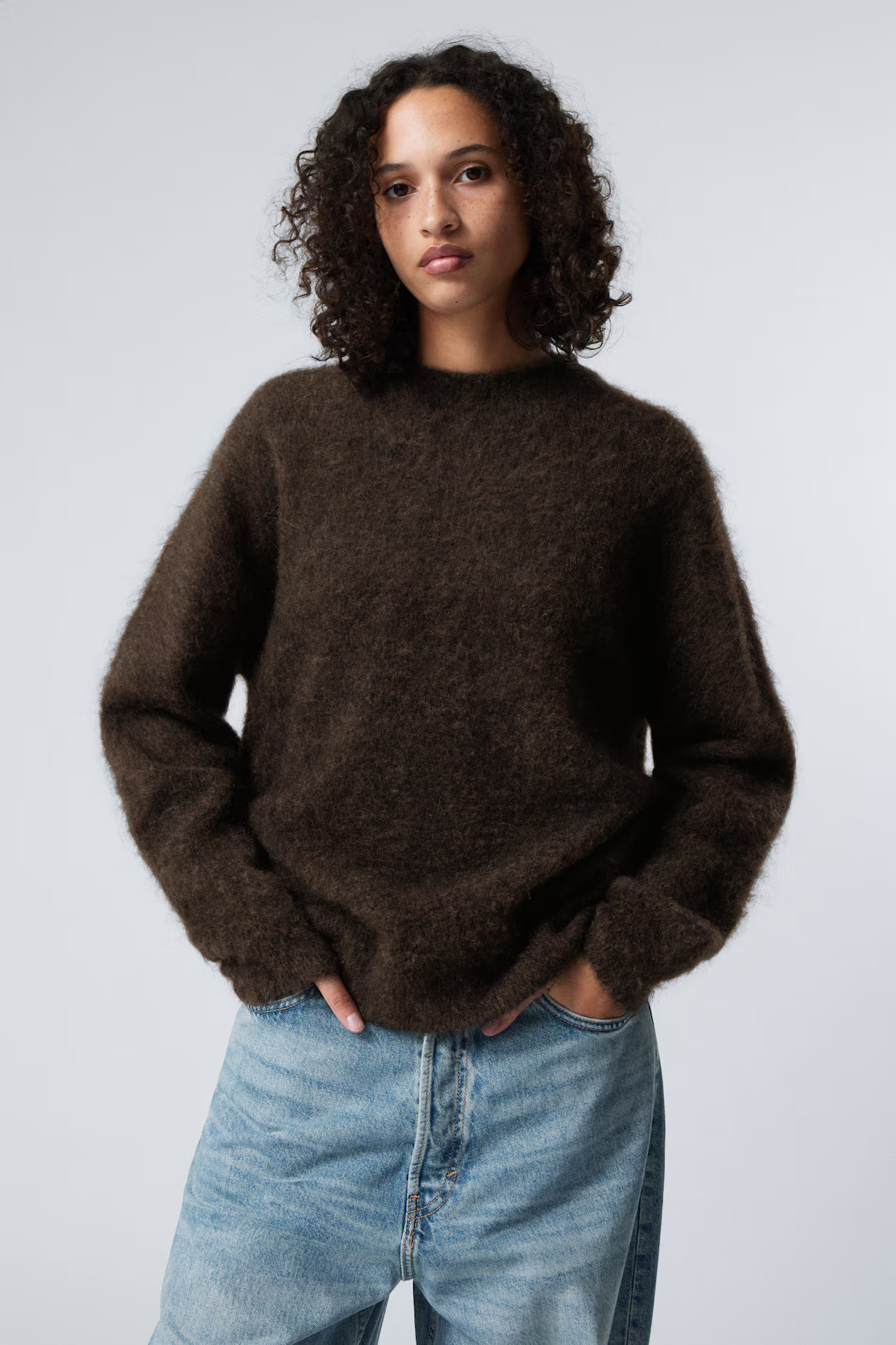 Oversized Knitted Mohair Blend Sweater | H&M (UK, MY, IN, SG, PH, TW, HK)