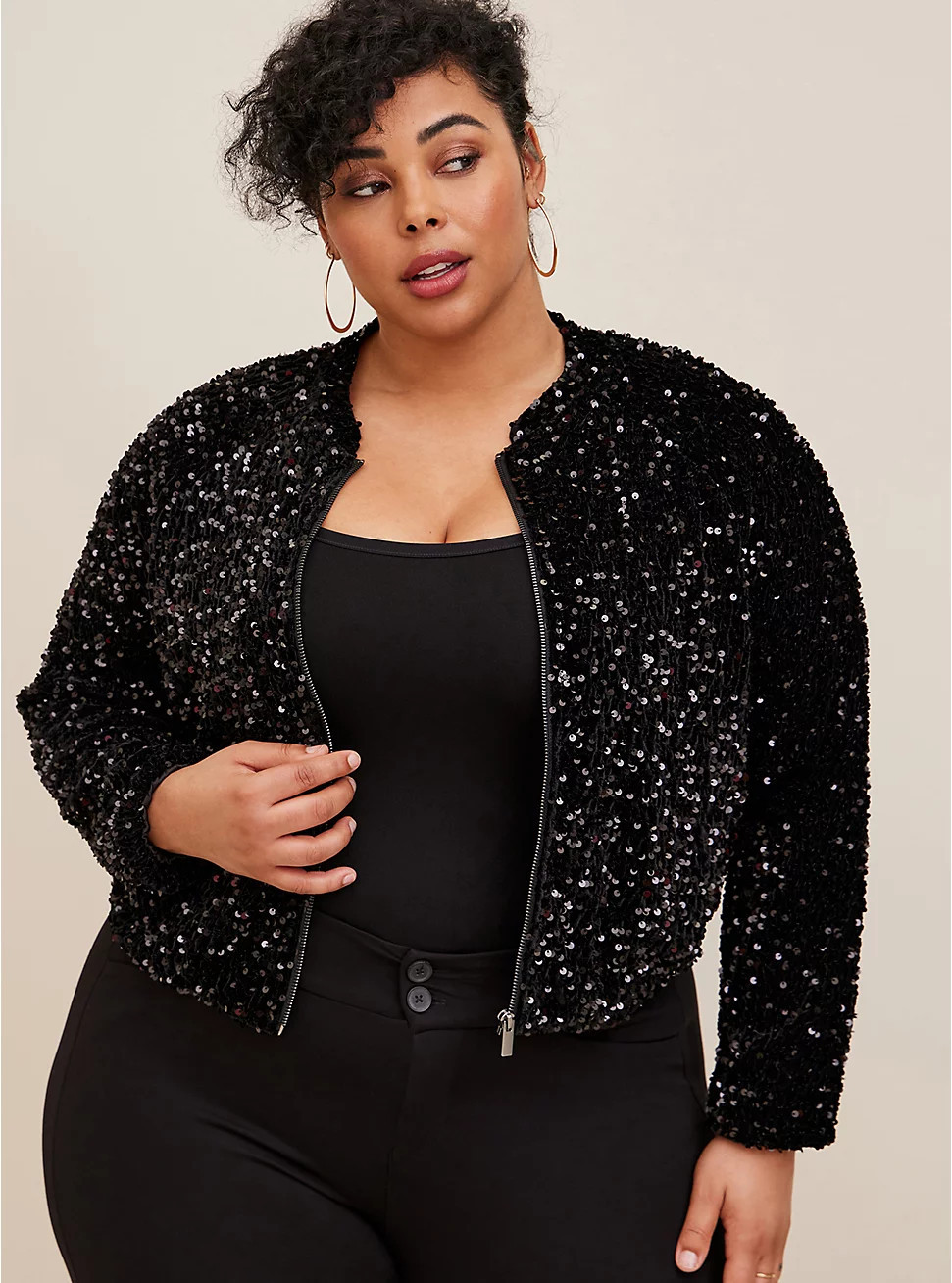 Sequin Crop Jacket | Torrid (US & Canada)