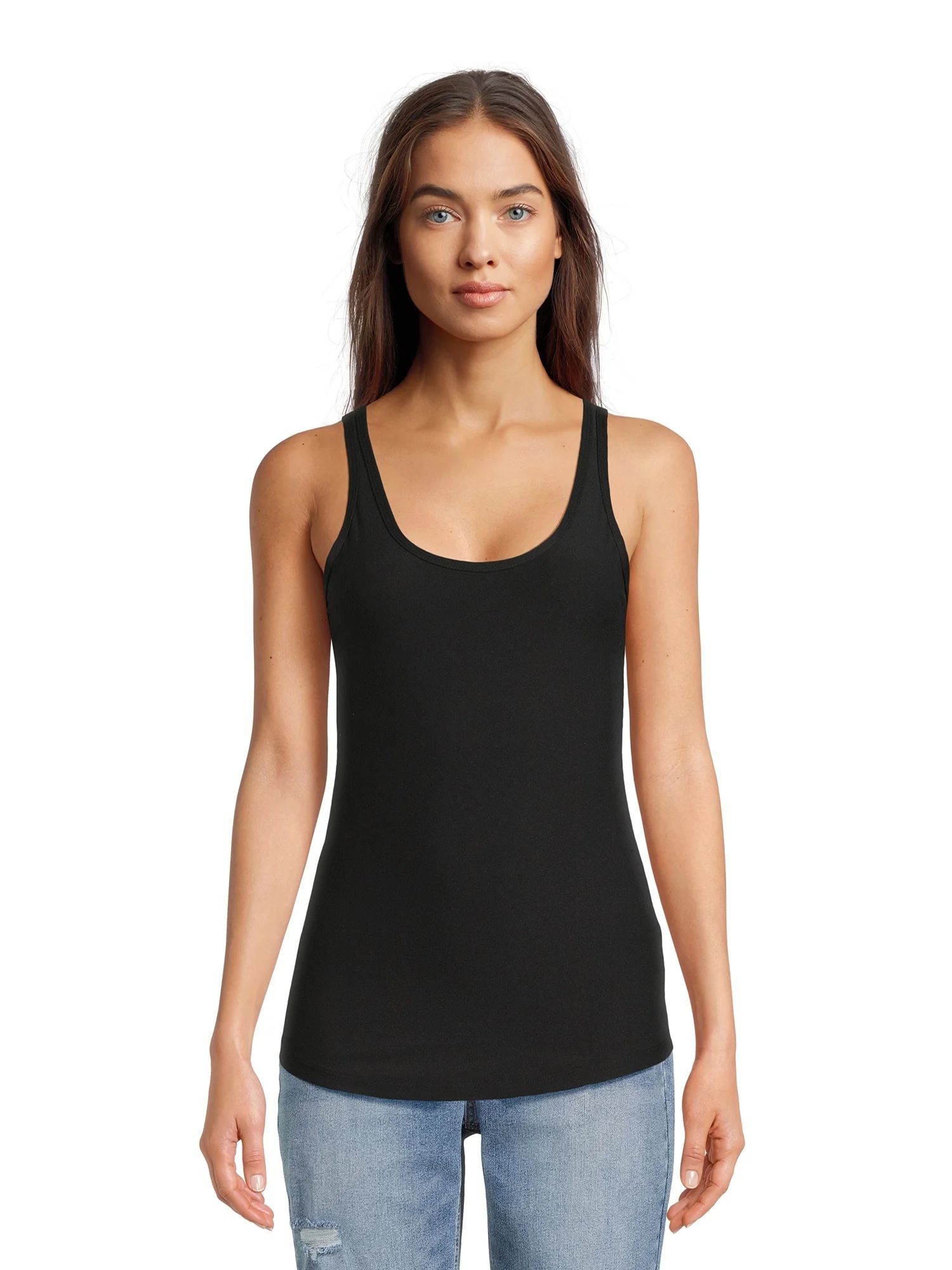 No Boundaries Scoop Neck Tank Top, Women's | Walmart (US)