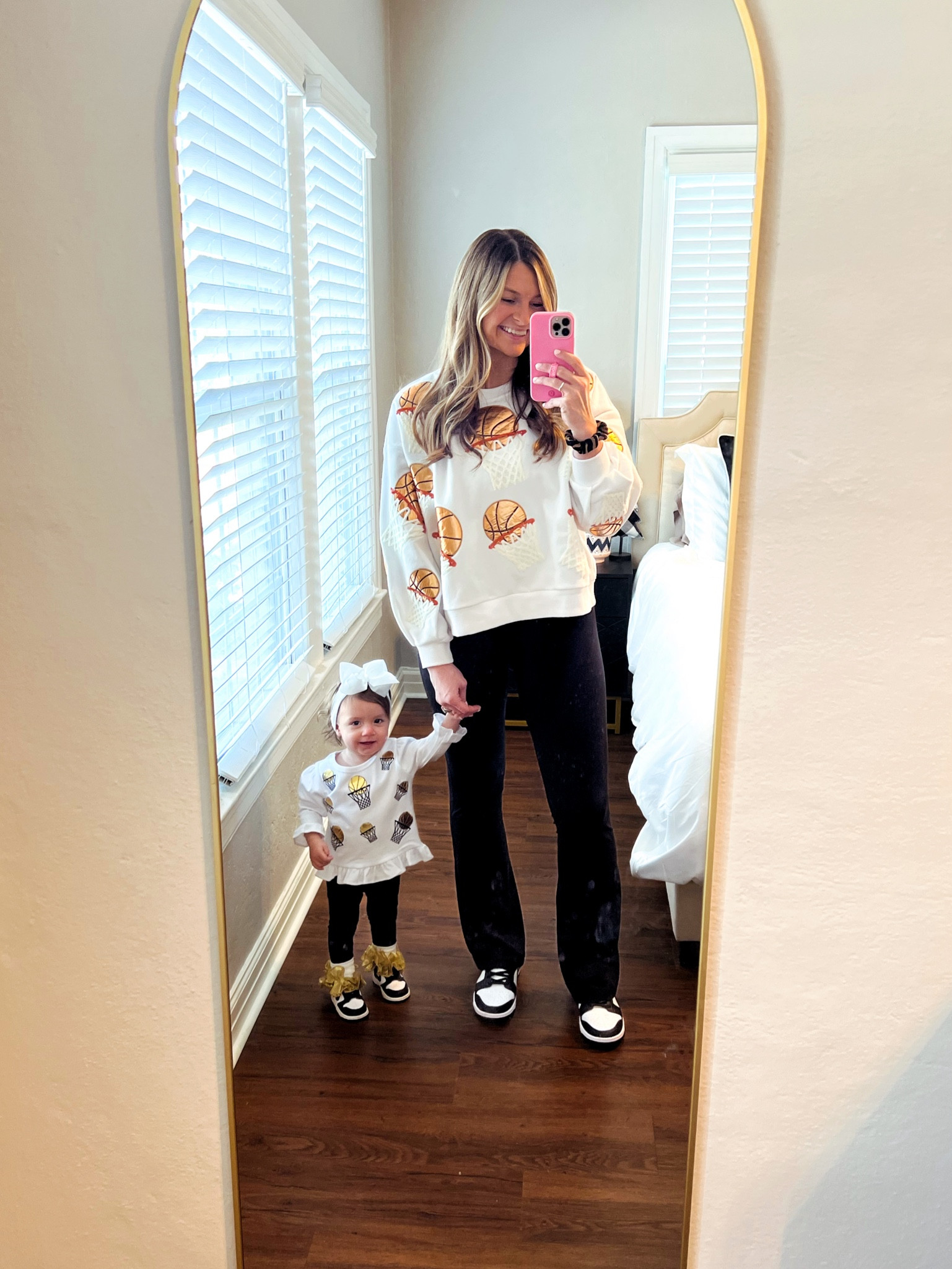 game day and going to watch our favorite guy coach! 🏀✨🖤 #basketball #coach #godad #team #sports #queenofsparkles 

#LTKstyletip #LTKbaby #LTKfamily