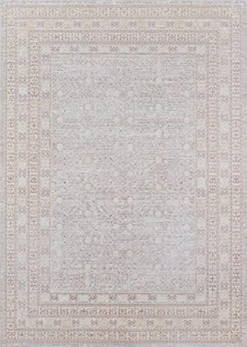 Momeni Rugs Isabella Traditional Tribal Flat Weave Area Rug, 5'3" x 7'3", Grey | Amazon (US)