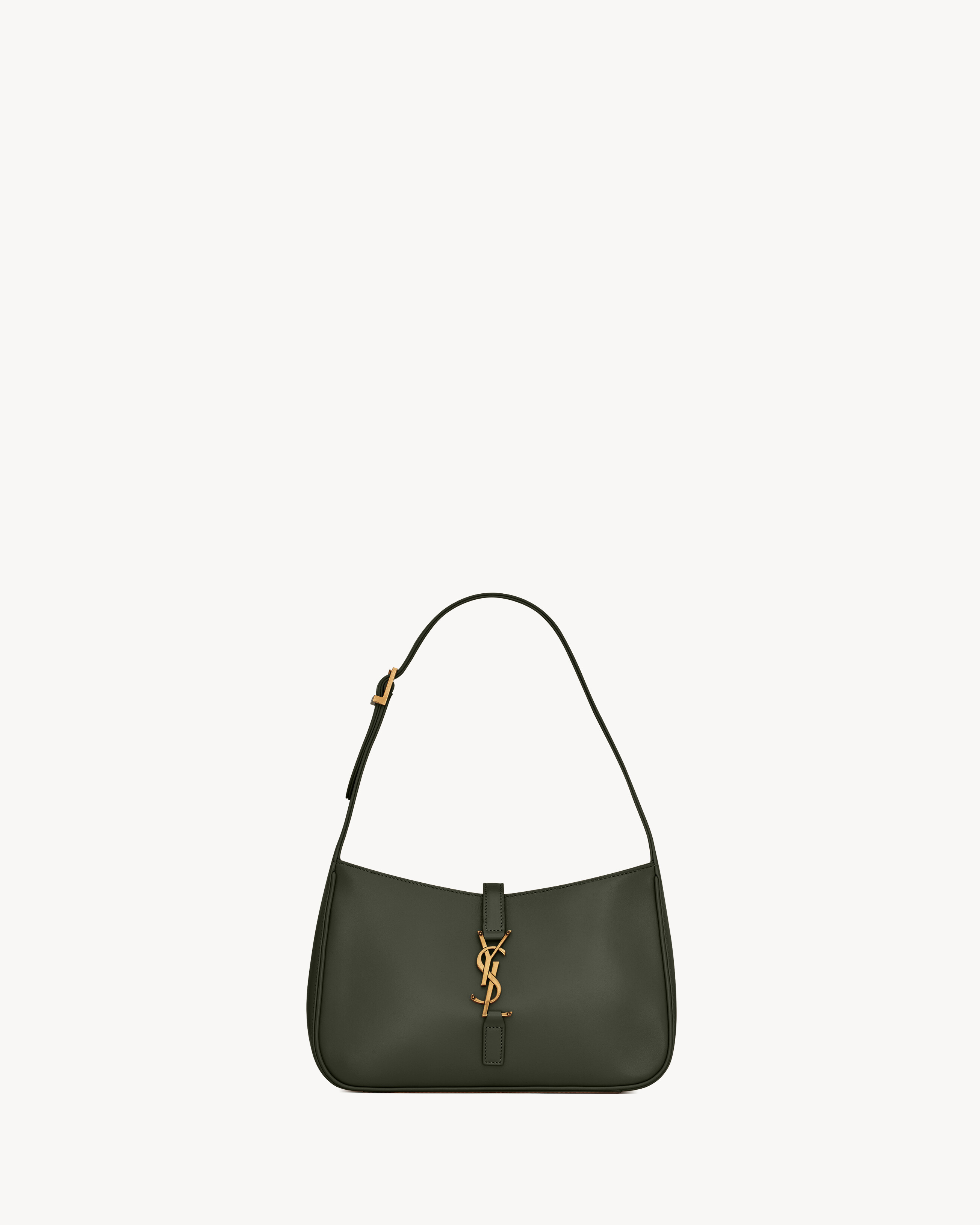Le 5 À 7 Hobo Bag In Smooth Leather Green One Size | Saint Laurent Inc. (Global)