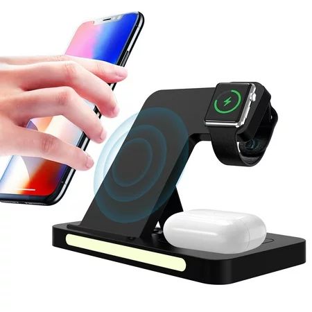 RORODOTO Wireless Charger 3 In 1 Wireless Charging Station 90° Adjustable Fast Wireless Charging Sta | Walmart (US)