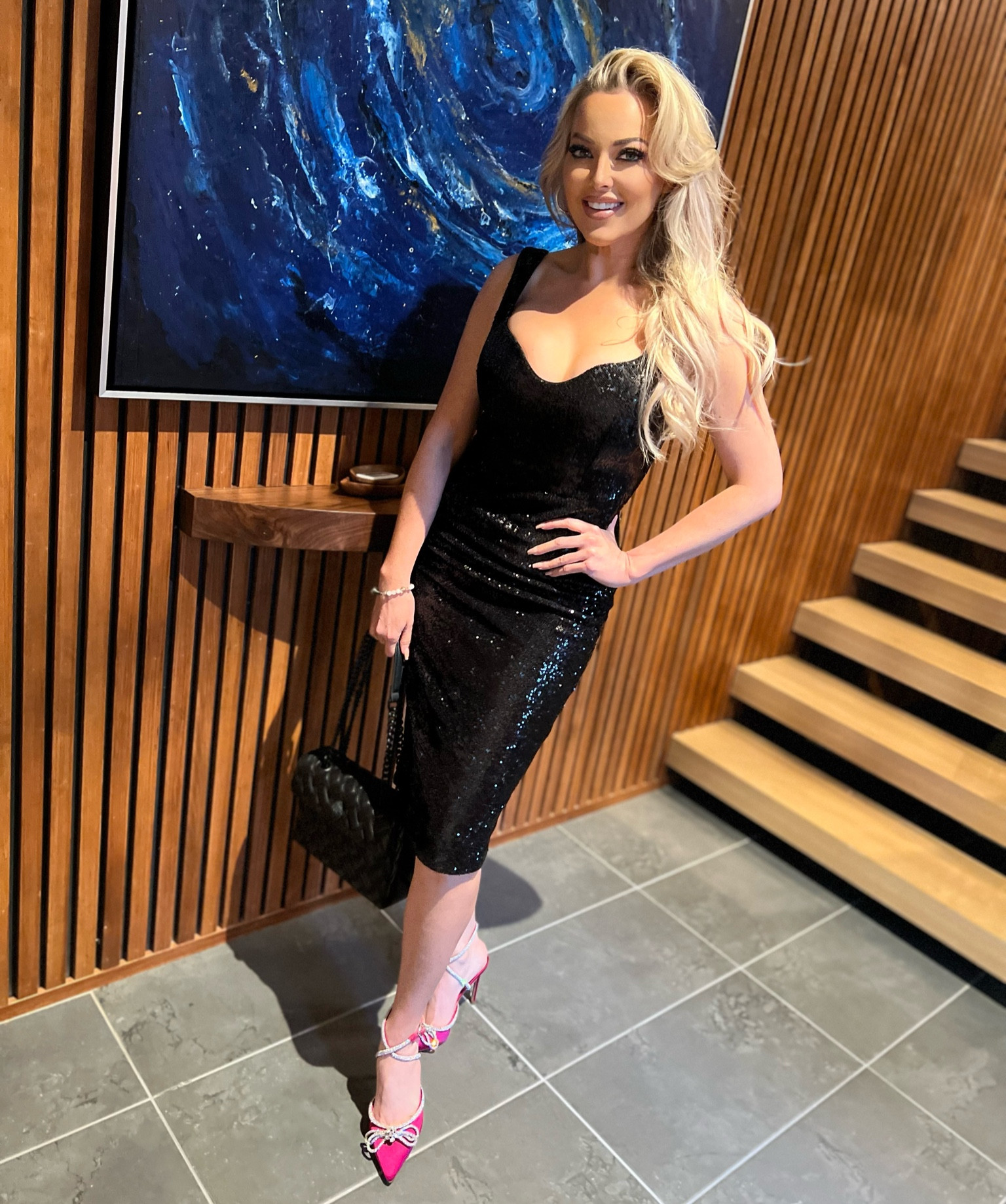 Perfect little black dress. Sexy yet elegant! Fits perfect in all the right places. I love love these adorable fuchsia shoes for a pop of color. 

#LTKwedding #LTKshoecrush #LTKFind