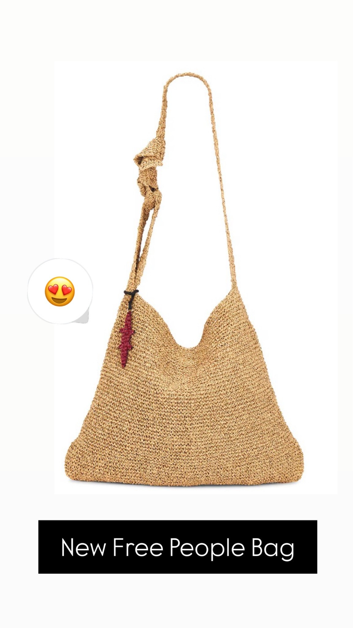 New free people bag 
Beach bag 
Travel bag

#LTKdayinmylife #LTKgrwm #LTKootd