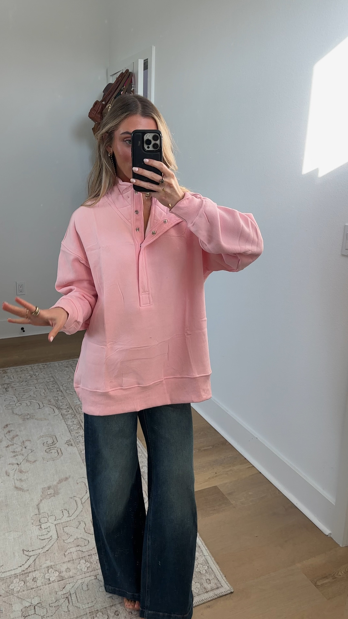 Amazon size small Gacaky Womens Oversized Sweatshirts Casual Button Henley Neck Long Sleeve Pullover Fleece Loose Fit Fall Tops Fashion Outfits

#LTKSaleAlert #LTKootd #LTKSeasonal