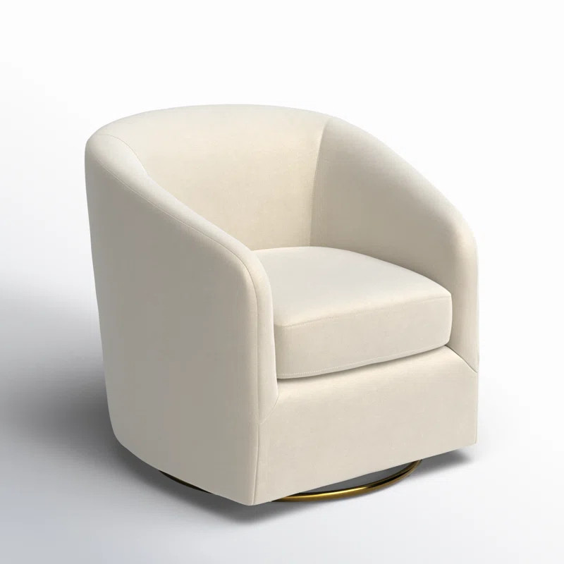Holden Velvet Swivel Barrel Chair | Wayfair North America