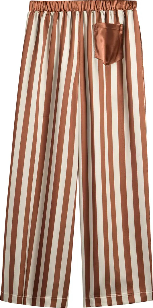 Kids' Stripe Pull-On Satin Pants | Nordstrom