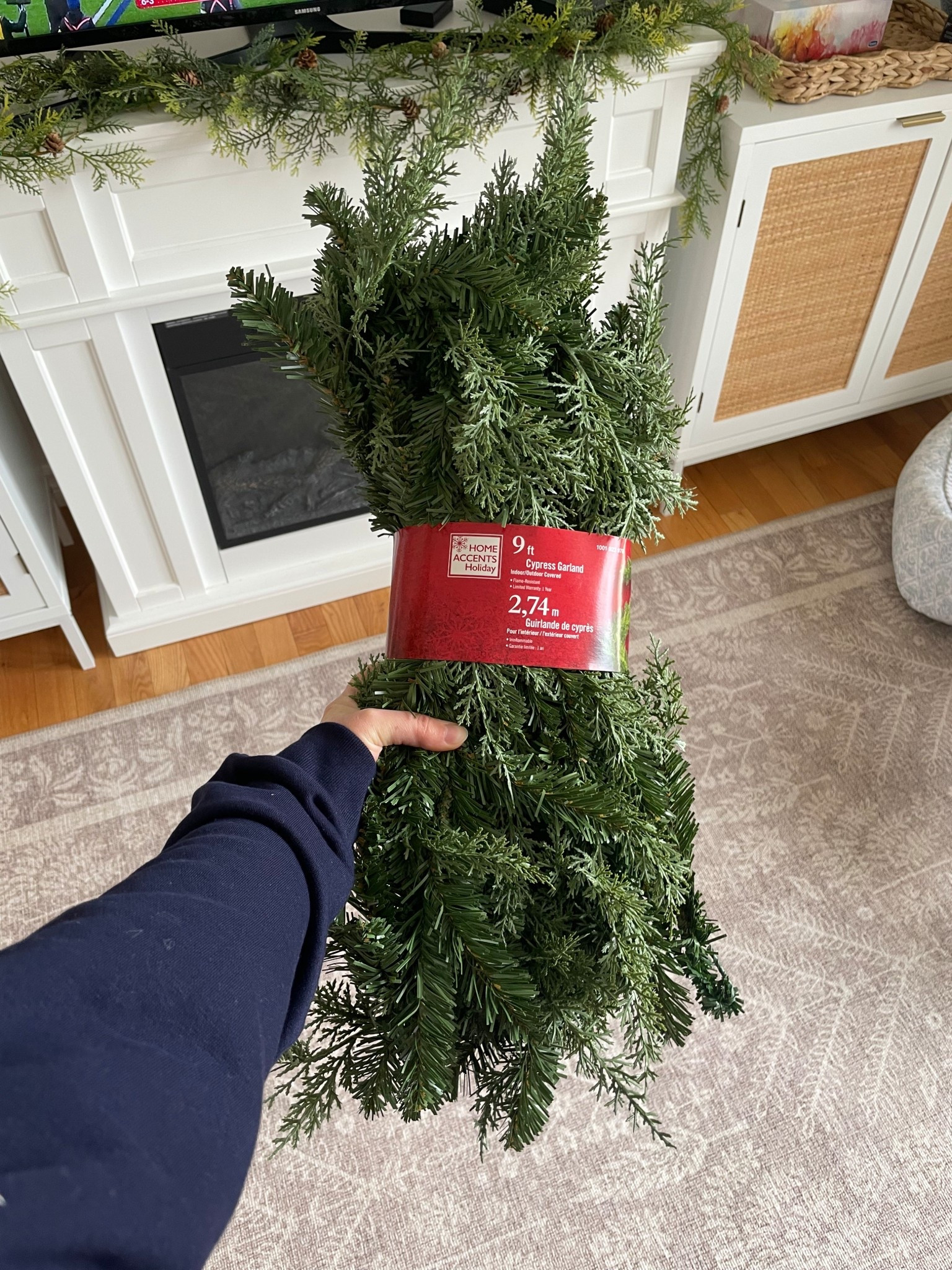 The garland we decided on for our banister. We were on the hunt for a budget friendly but still realistic looking garland and love that this one has a mix of traditional and more realistic cypress tips! Linking some similar options here 

#LTKHoliday #LTKFindsUnder50 #LTKHome