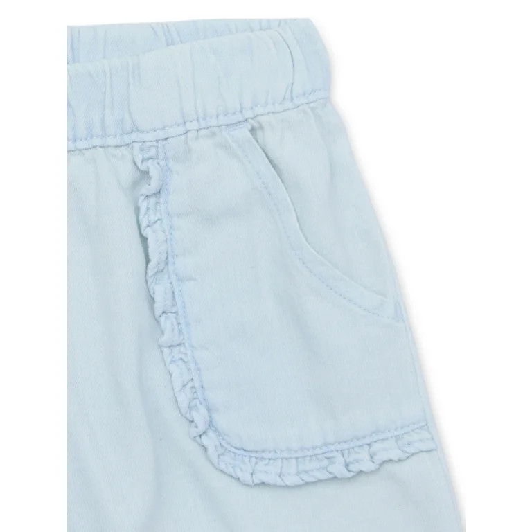Garanimals Toddler Girl Denim Shorts with Ruffle Pocket, Sizes 18M-5T | Walmart (US)