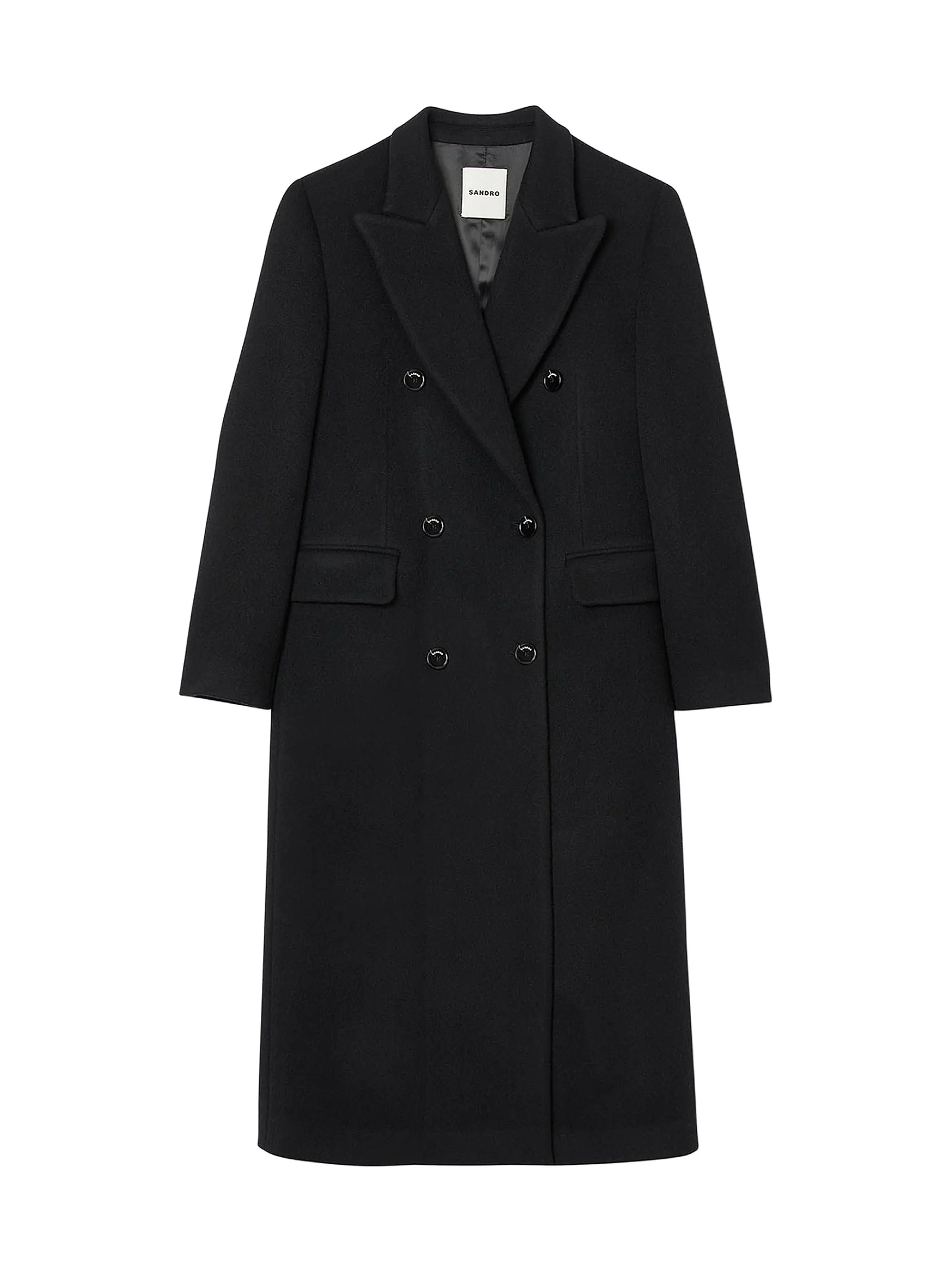 Sandro Long Wool Coat | Saks Fifth Avenue | Saks Fifth Avenue