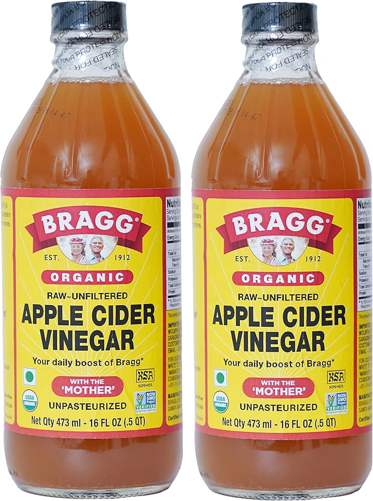 Bragg Organic Apple Cider Vinegar With the Mother– USDA Certified Organic – Raw, Unfiltered A... | Amazon (US)