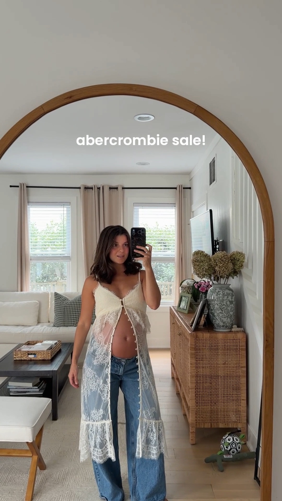 ABERCROMBIE SALE! wearing small in dress/also a duster & 29 short in jeans. Currently 29 weeks pregnant

#LTKPetite #LTKSaleAlert #LTKBump