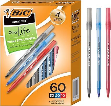 BIC Round Stic Ballpoint Pens : Amazon.ca: Office Products | Amazon (CA)