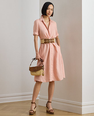 Women's Point Collar Shirt-Dress | Macy's