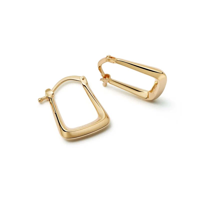 Polly Sayer Creole Earrings 18ct Gold Plate | Daisy London Jewellery