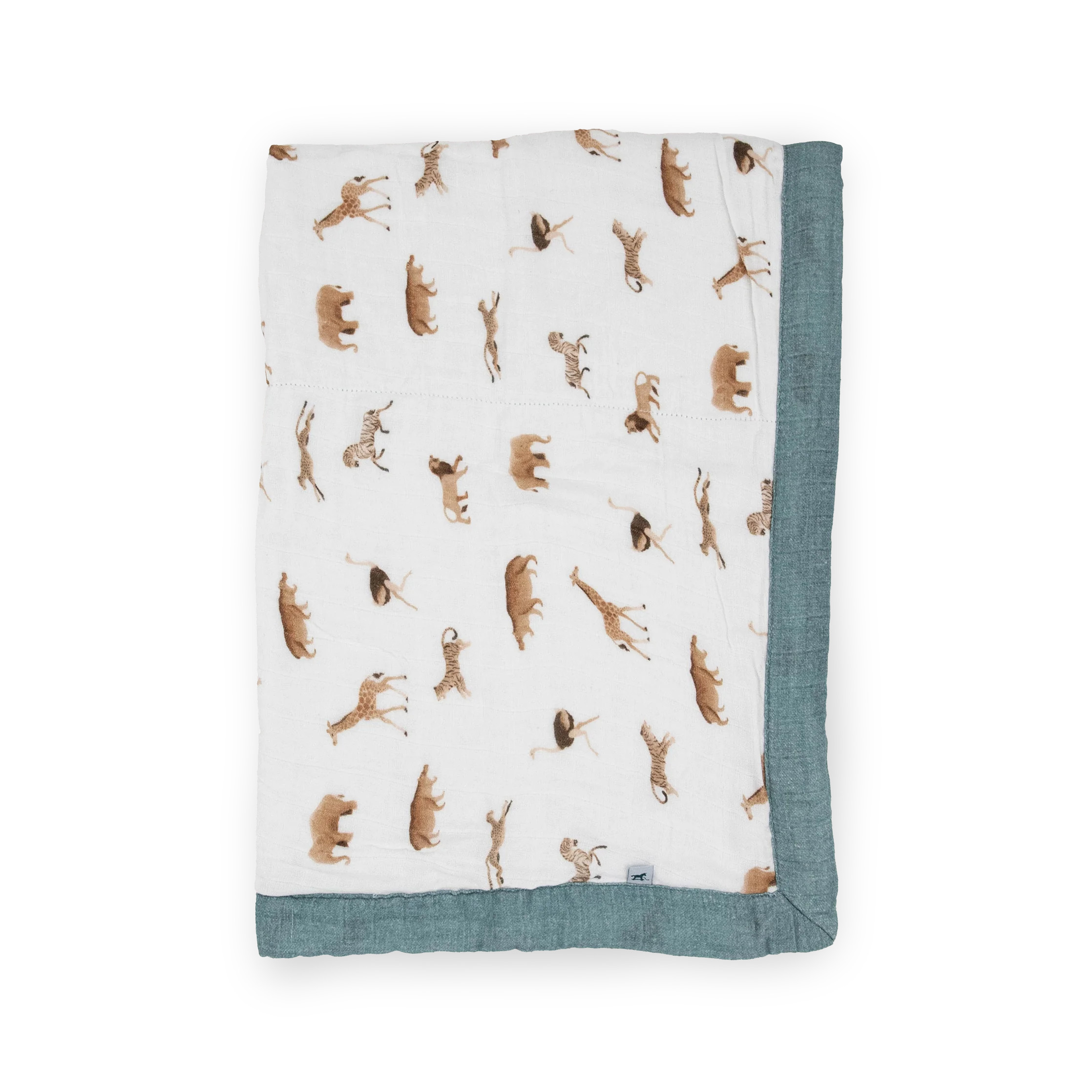 Organic Cotton Muslin Baby Quilt - Animal Crackers | Little Unicorn