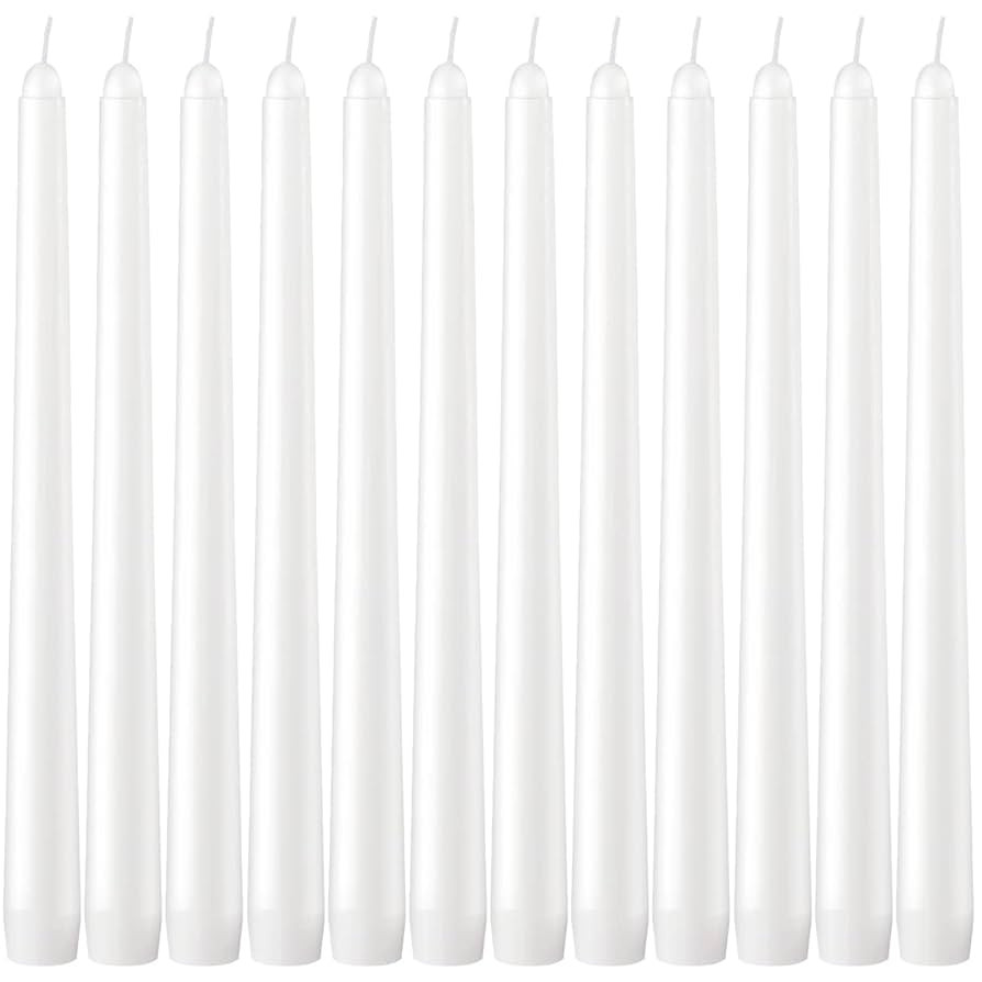 Dripless Taper Candles - Unscented White Candles Bulk - Candle Sticks Long Burning 7.5-8 Hours - ... | Amazon (US)