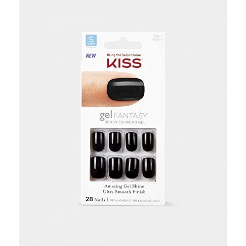 Kiss Nails GEL FANTASY-Short Design Nails w/Adhesive Tabs & Glue (KGN15-AIM HIGH) | Amazon (US)