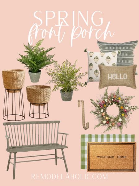 Spring front porch! Everything you need to refresh your front porch for spring! 

Spring, spring porch, front porch, porch decor, hello spring, porch inspiration, home decor, outdoor decor, warm weather 