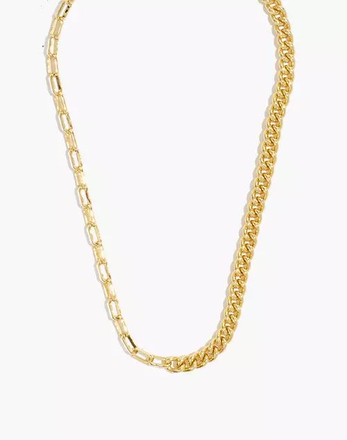 Shiny Mixed Chain Choker Necklace | Madewell