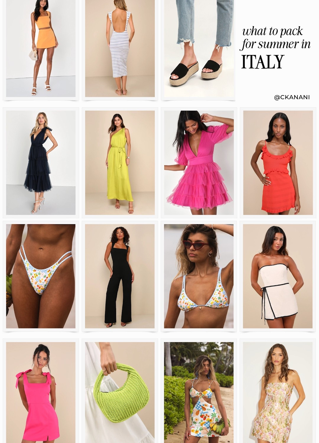 Lulus must haves
Italy outfits summer
Italy vacation outfits
Italian summer outfits
Italy styleboard
Europe outfits
What to wear in Italy
European summer outfit
Europe travel outfits
Europe outfits summer
Outfits to wear in Amalfi Coast
What to wear in Amalfi Coast
Amalfi Coast outfit ideas
Things to wear Amalfi Coast
Outfits to wear in Italy summer
Amalfi Coast aesthetic
Positano aesthetic
Europe packing list
Italy packing list



#LTKSummerEdit #LTKTravel #LTKFindsUnder100